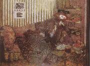 Edouard Vuillard Woman lying on the sofa oil